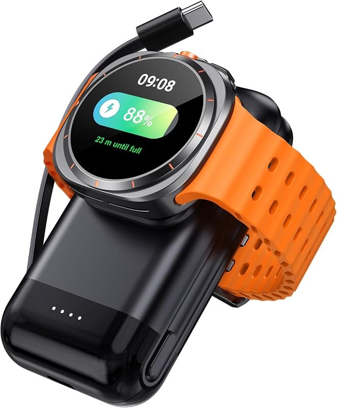 6000 mAh Portable Charger for Galaxy Watch 8/7/6/5/4, Samsung Z Fold8/Flip8 — power bank for best Samsung Galaxy Z