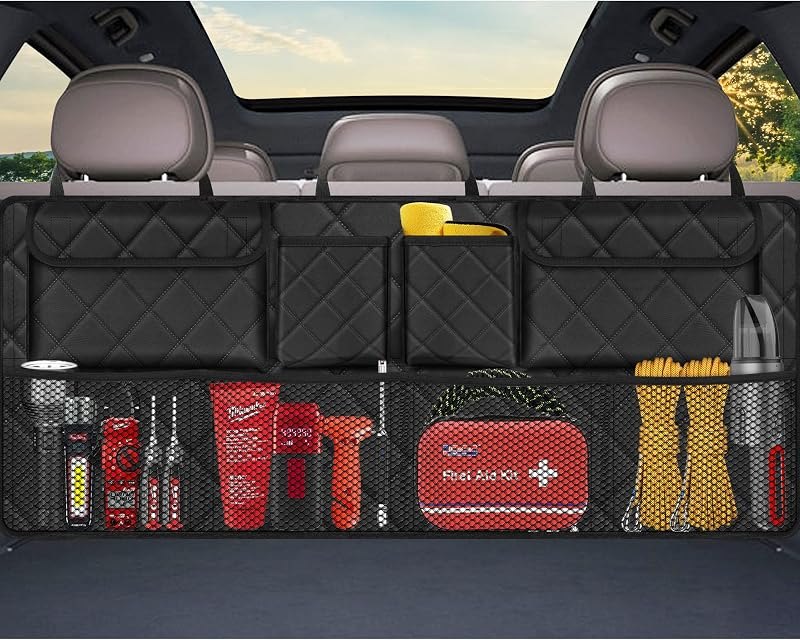 Femuar Trunk Organizer, Hanging Backseat Car Storage Bag for SUV (42"*18") — console for best car organizer best rated
