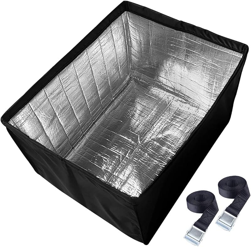 Outside Insulated Window Air Conditioner Cover for Outdoor Waterproof AC Unit, 21x 15x 16 Inches (Wx Hx D)- Black