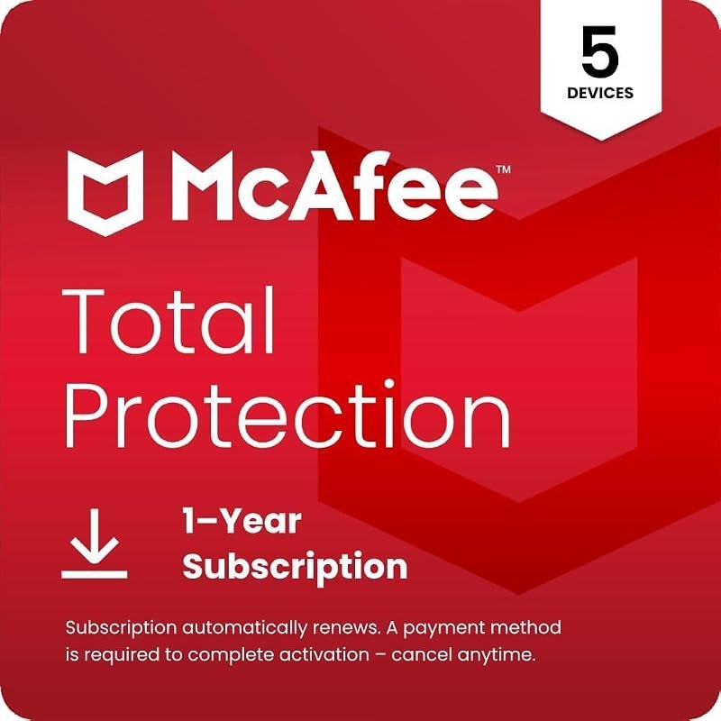 McAfee Total Protection 2026 Antivirus Software for 5 Devices — best Financial software applications for financial