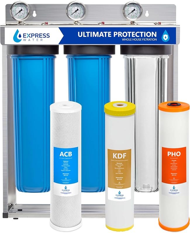 Express Water Whole House Water Filter System, Ultimate Protection, 3-Stage — best Well Water for well water