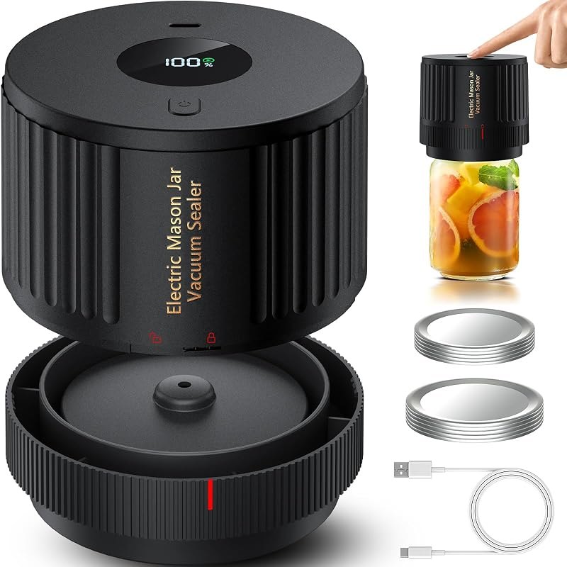 LOVE MOMENT Electric Mason Jar Vacuum Sealer Kit — Canning for canning