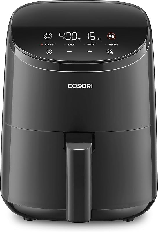 Lite 2.1 Qt Small Air Fryer, Max 400°F, 4-in-1, 97% less oil, Gray — Cosori for best air fryer travel compact
