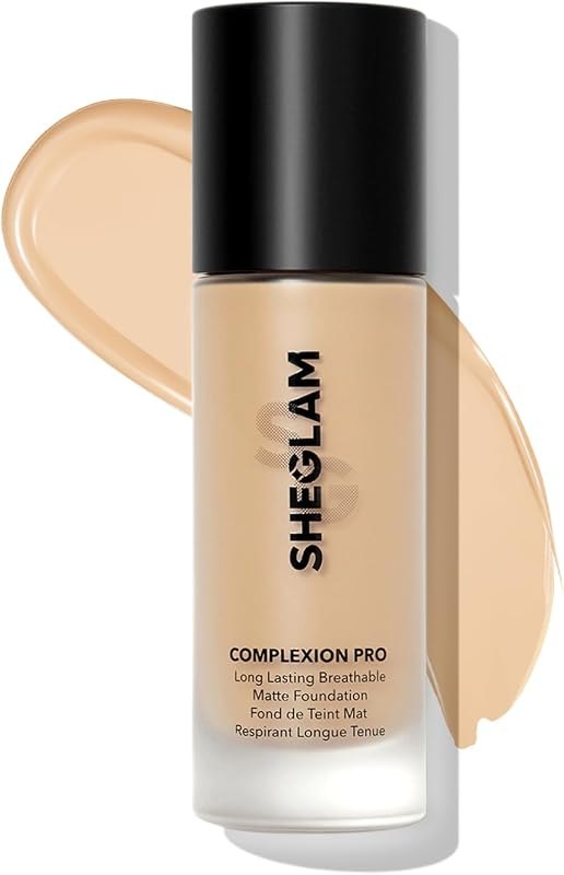 SHEGLAM Full Coverage Foundation Makeup Long Lasting Waterproof Matte Dewy Liquid Foundation - Nude — non comedogenic