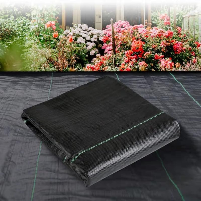 3ftx50ft Weed Barrier Landscape Fabric Heavy Duty，Weed Block Gardening Ground Cover Mat, Weed Control Garden Cloth
