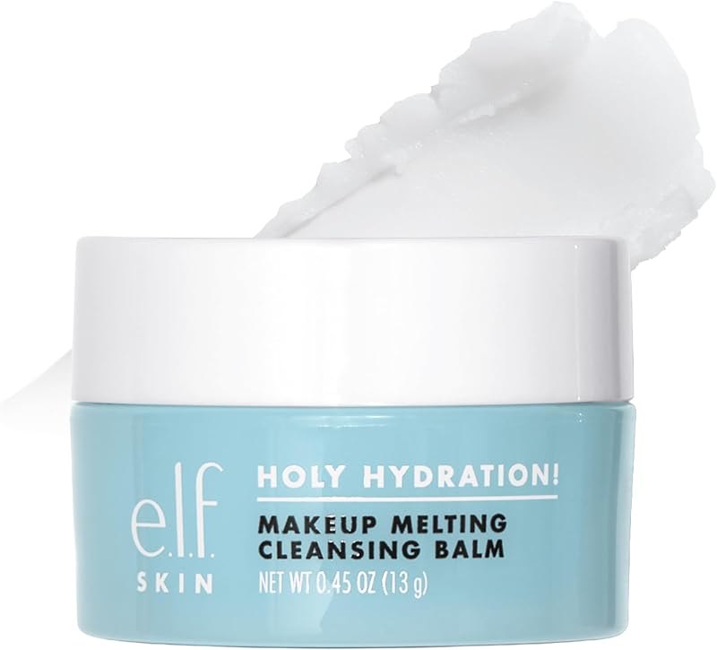 e.l.f. SKIN Mini Holy Hydration! Makeup Melting Cleansing Balm, Face Cleanser & Makeup Remover, Infused with