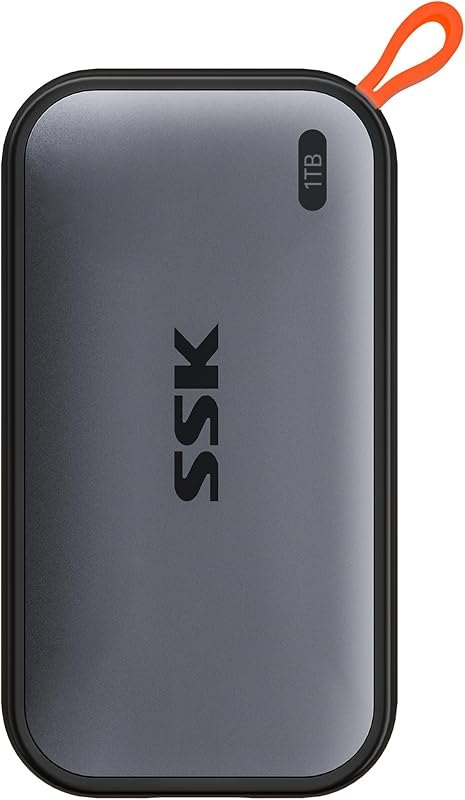 SSK Portable SSD 1TB External Solid State Hard Drive USB C Up to 1050MB/s — 1TB budget for best portable SSD travel