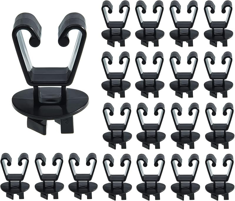 Insulators for Electric Fence Wire, U Post Extended, Black, 25 — fence-insulators for electric fence charger under 30