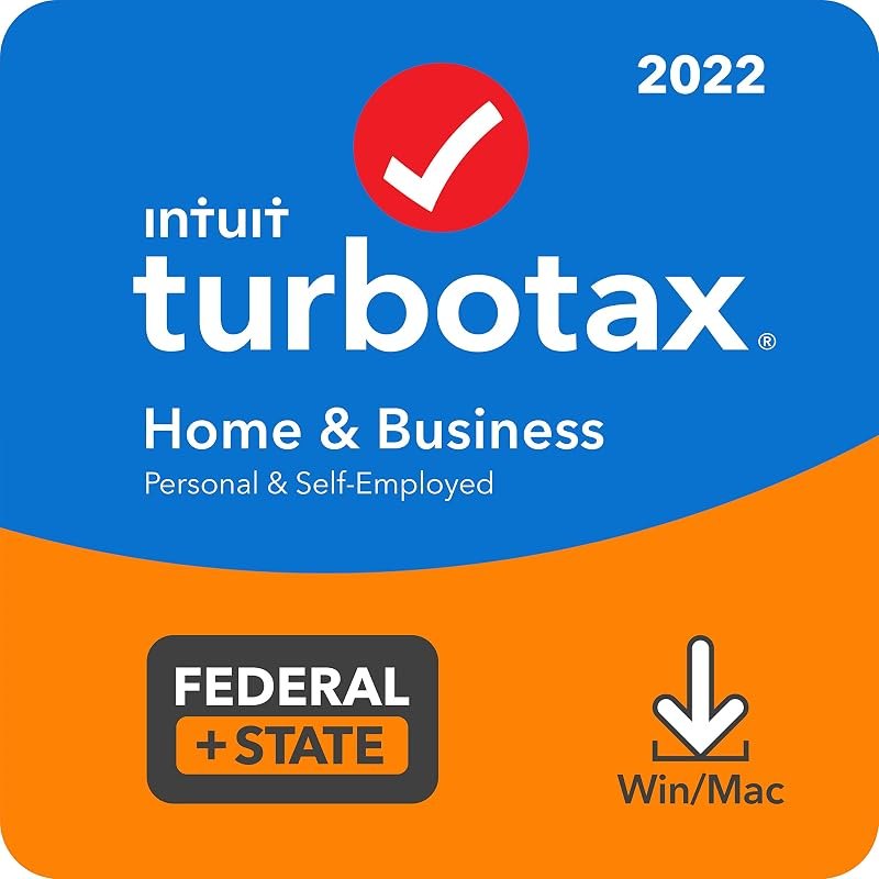 [Old Version] TurboTax Home & Business 2022 Tax Software, Federal and State Tax Return, [Amazon Exclusive] [PC/MAC