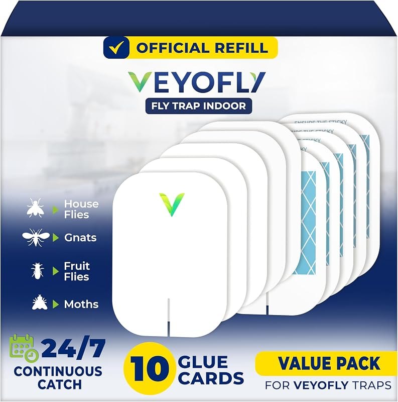 VEYOFLY Official Refill Fruit Fly Traps Indoor, Gnat Trap