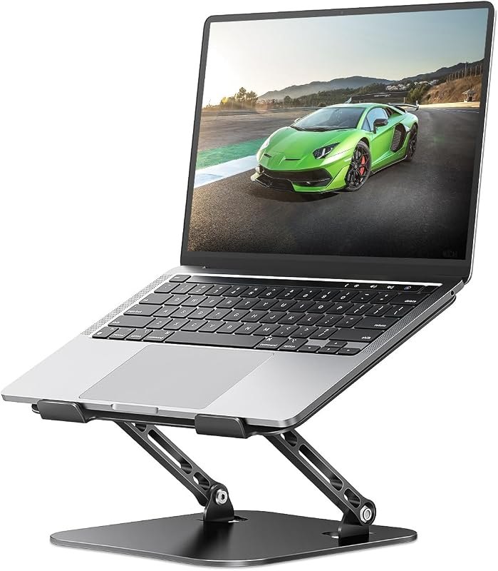 Orlian Adjustable Aluminum Laptop Stand for Desk, Laptop Riser for 11-16" — aluminum for best laptop stand under 40