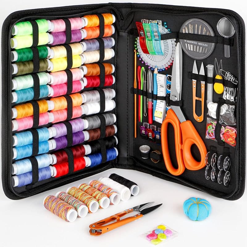 Maxfanay Sewing Kit for Adults Beginners, Portable Needle Thread Repair Kit