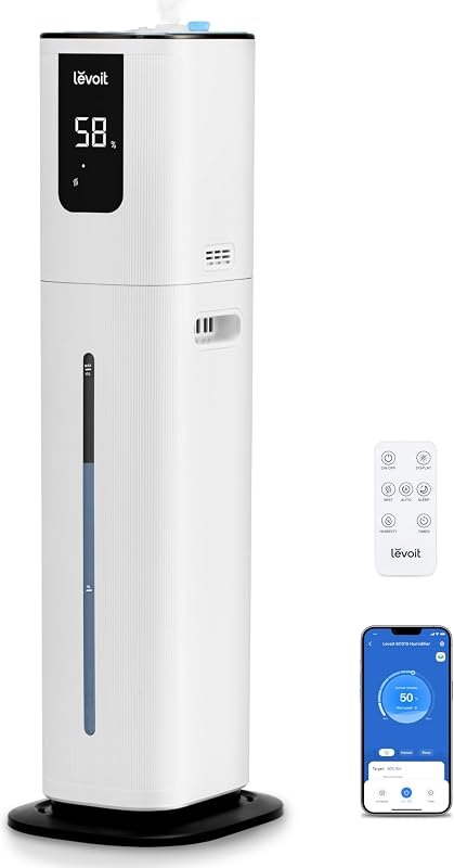 Levoit OasisMist 1000S (10L) Smart Humidifier for Home Large Room Bedroom — cool mist humidifier for humidifier wick