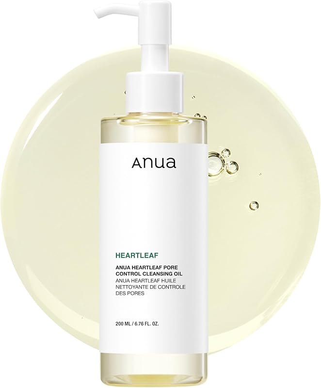 Anua Heartleaf Pore Control Cleansing Oil, Korean Skincare, 6.76 fl.oz — oil cleanser for cleansing balm under 30 budget