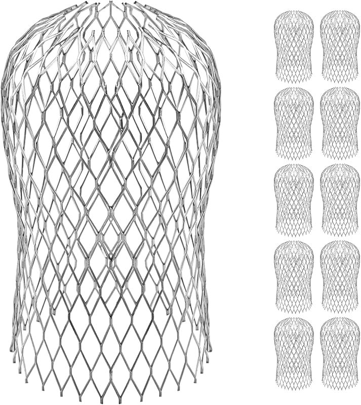 Laicky 10 Pack Gutter Downspout Guards Screen 3.5 Inch Filter Leaf Strainer — downspout strainer for gutter guard