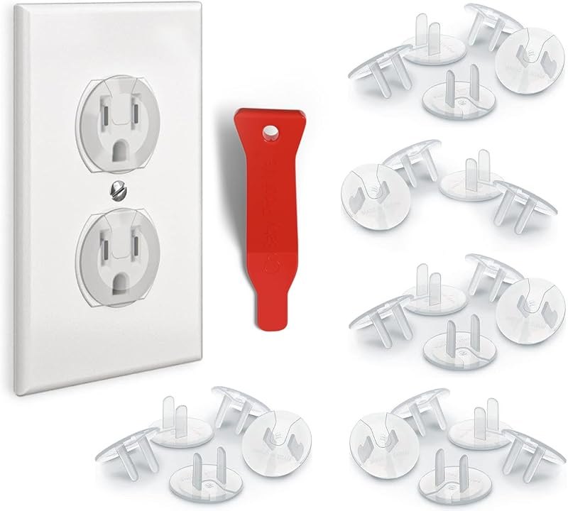 Baby Proof Me 24 Outlet Covers for Baby Proofing, Plug Covers Child Safety — outlet covers baby kit for outlet covers
