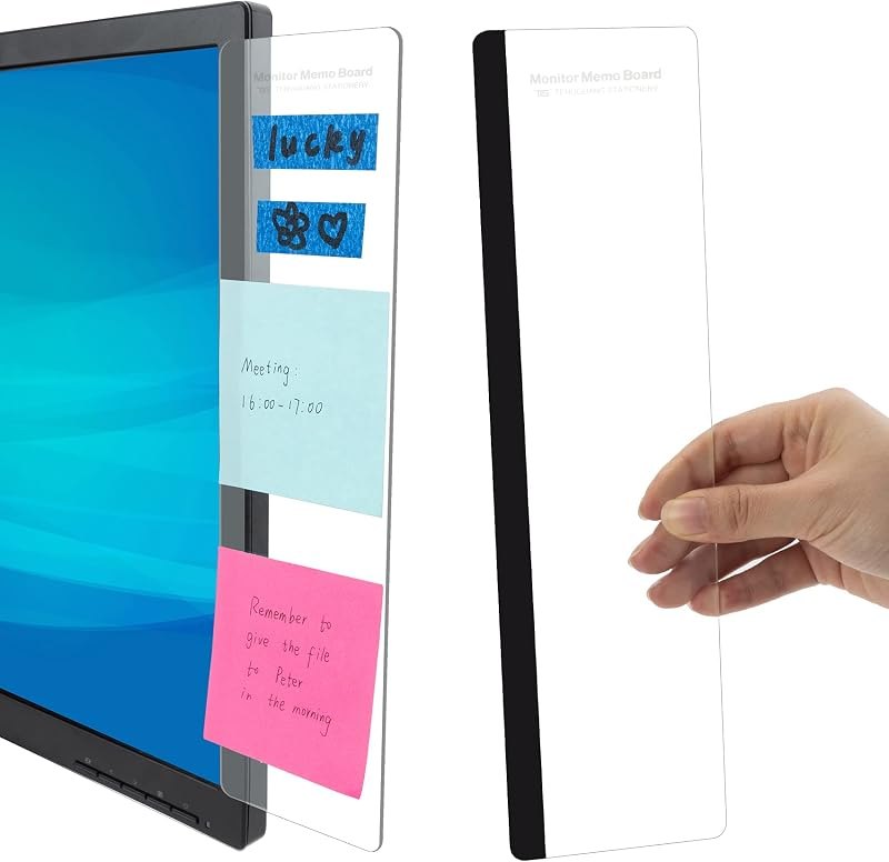 Office Desk Accessories 2pcs Computer Monitor Memo Board Office Supplies — Computer Accessory for home for computer