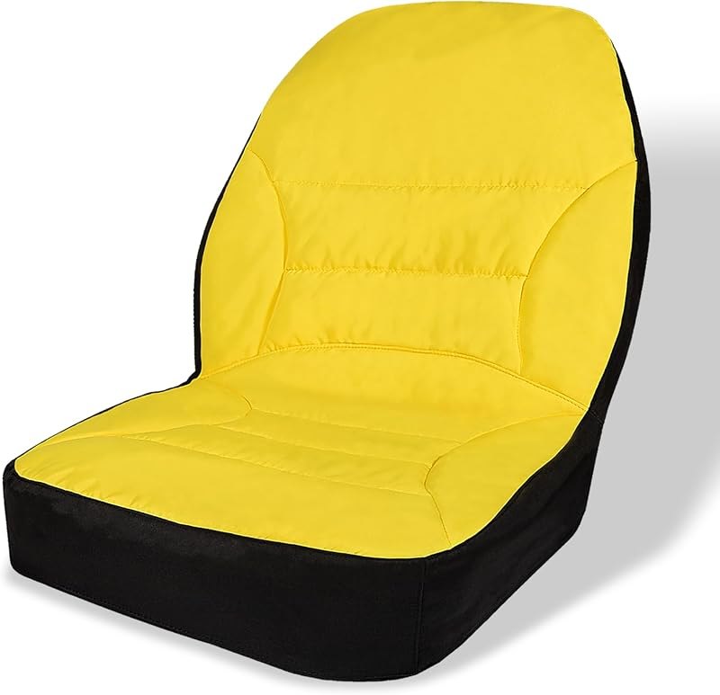 Large Seat Cover Cushioned Seat Back Up to 18'' High Compatible with John Deere LP95233 for Compact Utility Tractor