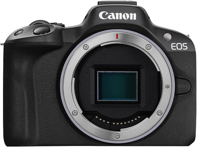 EOS R50 Mirrorless Vlogging Camera (Body Only/Black), RF Mount, 24.2 MP, 4K Video, DIGIC X Image Processor, Subject