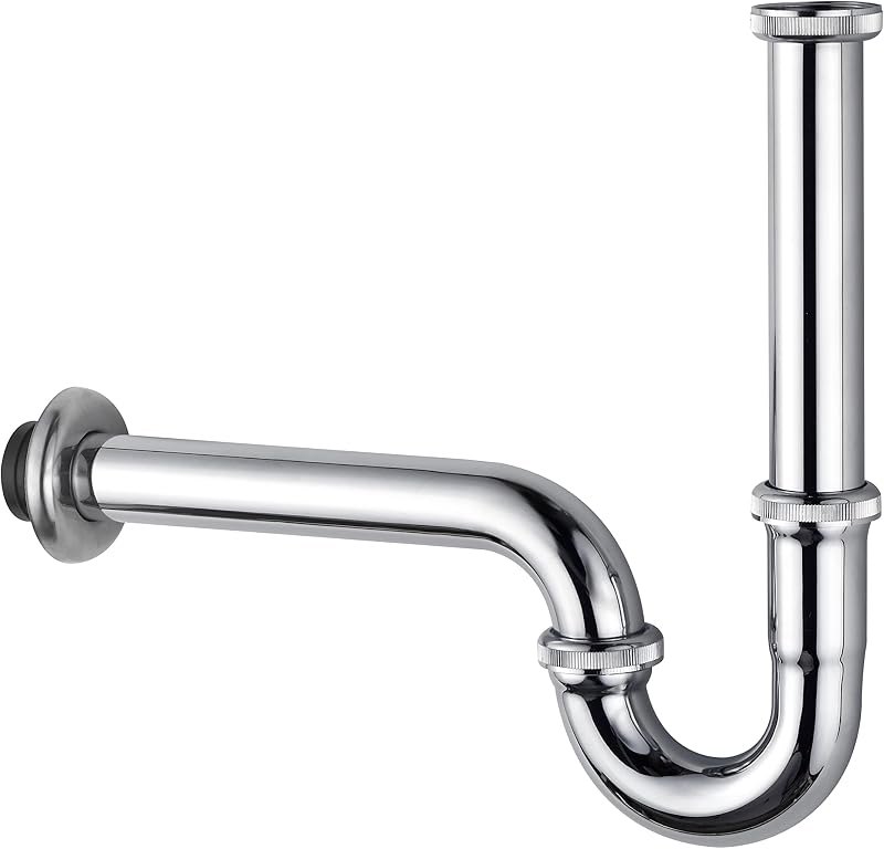 ZM Chrome Brass P-Trap 1-1/4 Inch Adjustable Drain Kit — p trap kit pack for p trap kit