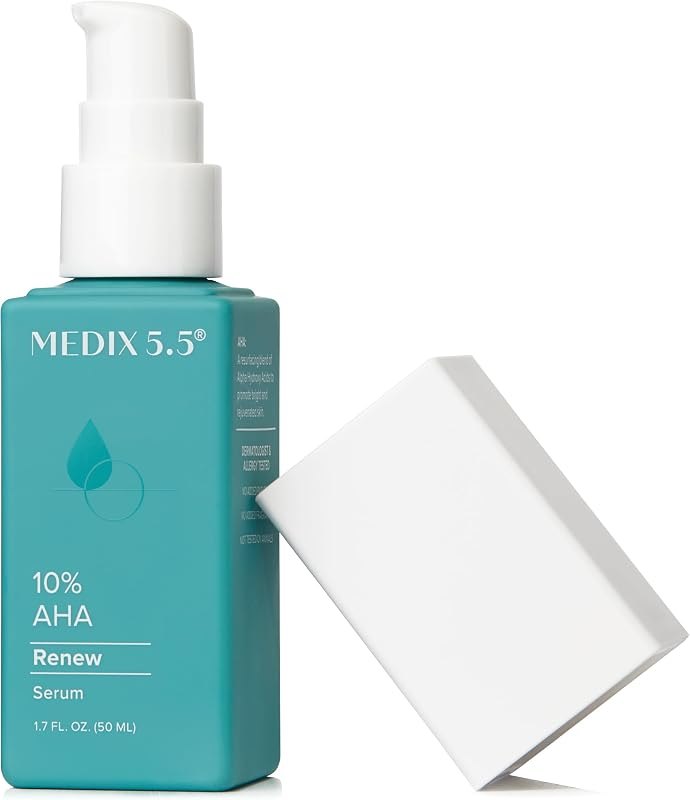 MEDIX 10% Glycolic Acid + Lactic Acid Leave-On Exfoliating Skin Care Body Gel — lactic acid exfoliant no leak for