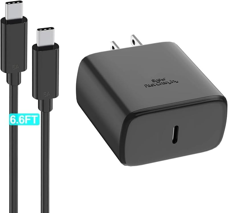 Samsung Super Fast Charger Type C 45W GaN Power USB C Charger Block — charger for best Samsung Galaxy S24 accessories