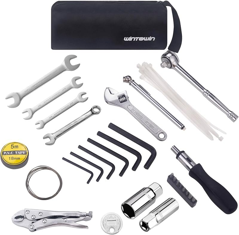 Compact Motorcycles Repair Tool Kit Compatible with Harley HD Motorcycles — Motorcycle pack for motorcycle kit