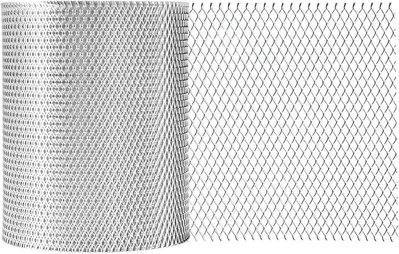 Aluminum Gutter Guard 5 Inch x 50 Feet Roll, Aluminum Leaf Filter Gutter Protection, Leaf Guard Protects from