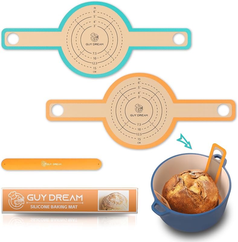 2 PCs Bread Sling - Specially Selected Platinum Silicone — Mats, bannetons, and oven thermomete for mats bannetons