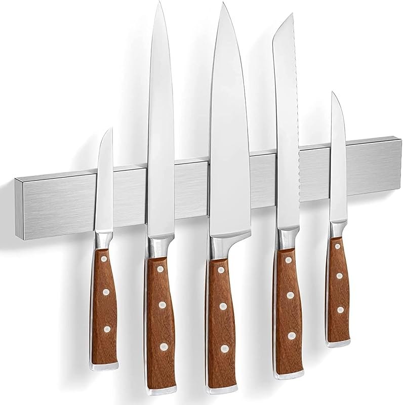 Magnetic Knife Holder for Wall, Knife Magnetic Strip Magnetic Knife Holder for Refrigerator Mount Knife Rack Kitchen