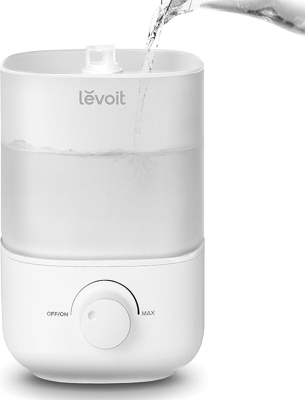 Levoit Top Fill Humidifiers for Bedroom, 2.5L Tank for Large Room, 28dB — humidifier for best baby monitor travel