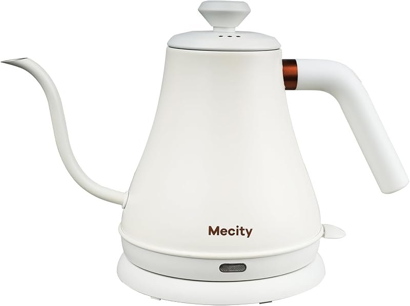 Mecity Electric Kettle Stainless Steel Gooseneck Water Kettle Water Boiler for Pour Over Coffee Fast Heating, Auto
