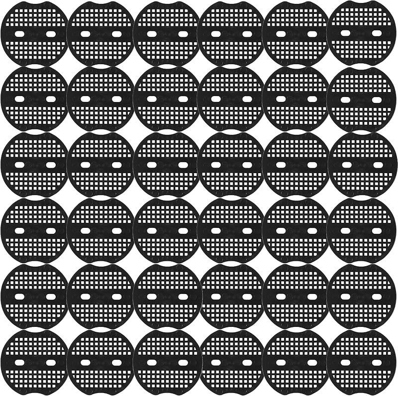 60 Pack Landscape Staples Gasket Replacement Plastic Anti-Ripping Washer Fixing Pads for Landscape Staples Pins Ground