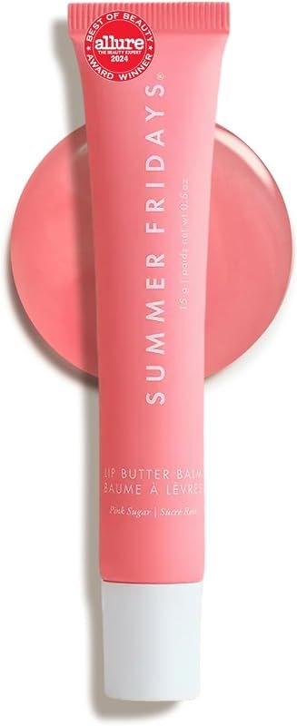 Summer Fridays Lip Butter Balm - Moisturizing Lip Gloss for Instant Shine + Sheer Color - With Nourishing Shea Butter