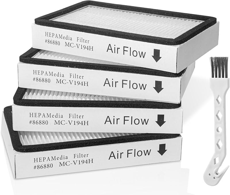 4-Pack -EF-2 86880 Exhaust Vacuum HEPA Filters for Kenmore, Compare to Replace Sears for Kenmore Part # 20-86880