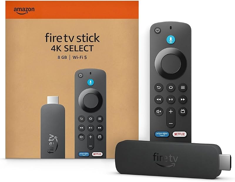 Fire TV Stick 4K Select (newest model), start streaming in 4K, AI-powered search, and free & live TV, find shows