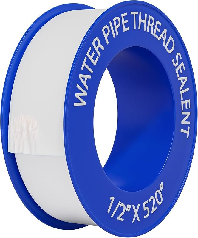 D-NYX Plumbers PTFE Pipe Sealant Tape 1, 4 or 5 Rolls 1/2 Inch(W) X 520 Inches(L) Teflon Plumbers Tape, Flex Seal Tape