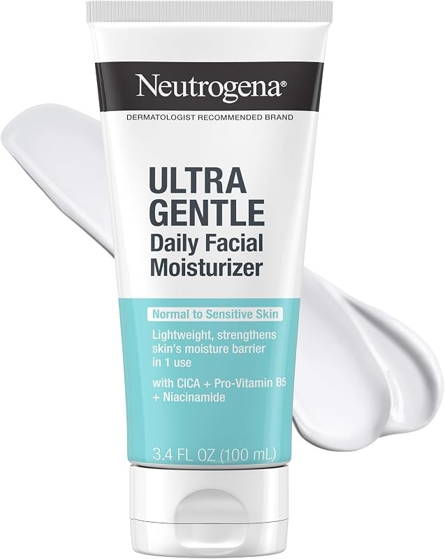 Neutrogena Ultra Gentle Daily Face Moisturizer, Fragrance-Free, 3.4 fl. oz — best non comedogenic moisturizer for non