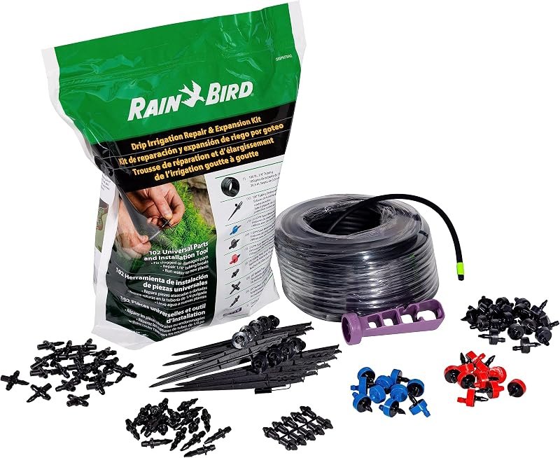 Rain Bird DRIPKITBAG Drip Irrigation Kit — drip irrigation kit for soaker hose durable heavy duty