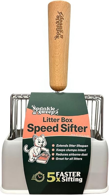 Cat Litter Scoop, Metal Litter Scooper — scoop for best cat litter box best rated
