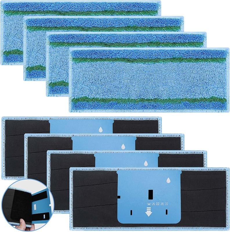 8 Pack Upgraded M6 Wet Mopping Pads for iRobot Braava Jet M6 Mops — mop pads for best robot vacuum
