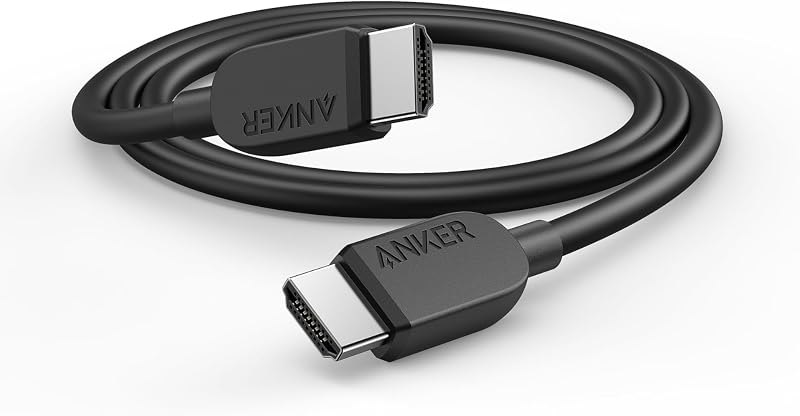 Anker HDMI Cable, Ultra HD HDMI to HDMI Cable with 8K@60Hz and 4K@120Hz — 6ft for best HDMI 2.1 cable travel compact