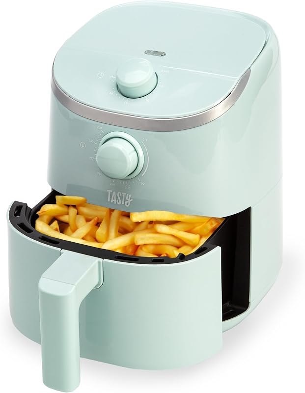 Tasty Personal Air Fryer, Healthier Meals in Minutes, Adjustable Temp Control up to 400°F, Easy-to-Use Design