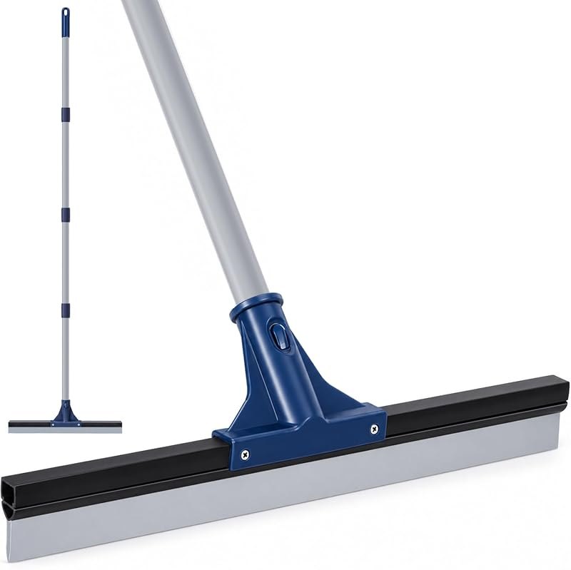 DSV Standard Floor Squeegee for Concrete Floor, 17.5" Large Floor Squeegee Broom for Floor, Heavy Duty Floor Squeegee