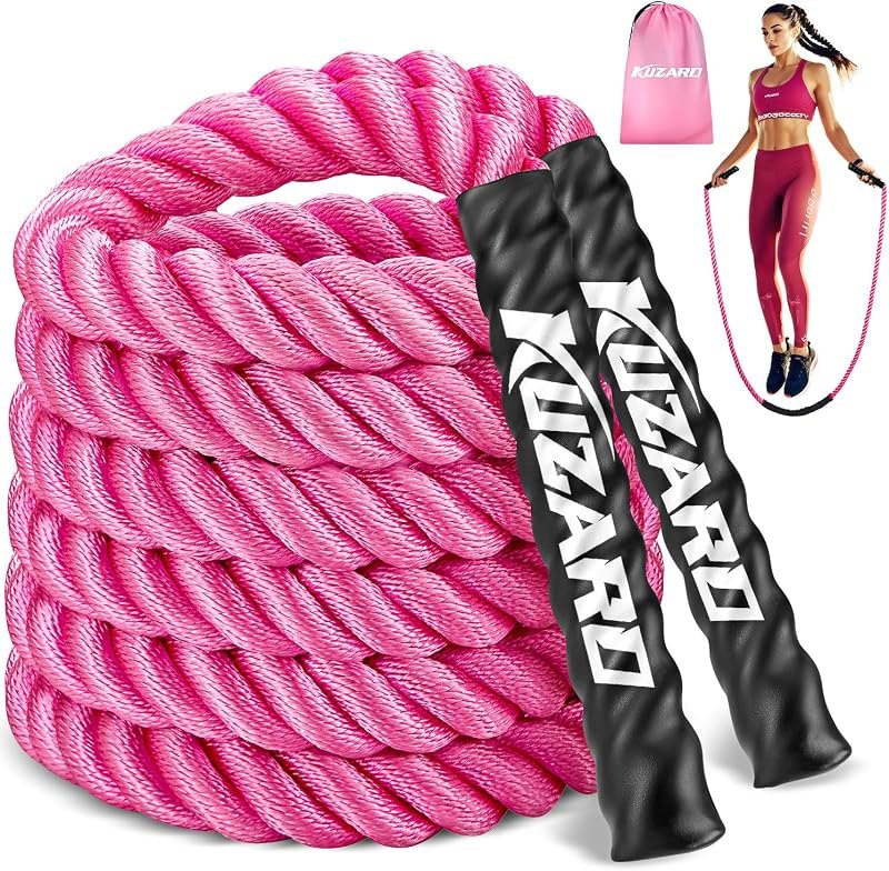 KUZARO Jump Rope, Weighted Jump Rope for Women, Heavy Jump Ropes for Fitness, Home Gym Exercise Equipment, Adult