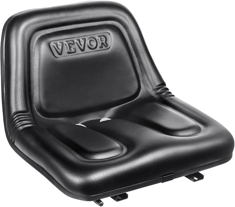 VEVOR Universal Tractor Seat, Lawn Mower Seat with Micro Switch, Black — universal-tractor-seat for tractor seat