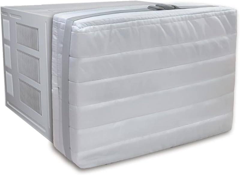 Indoor Air Conditioner Cover for Window Units, Inside Window AC Cover for Winter, fits up to 21"x 15" x 3.5"(Light