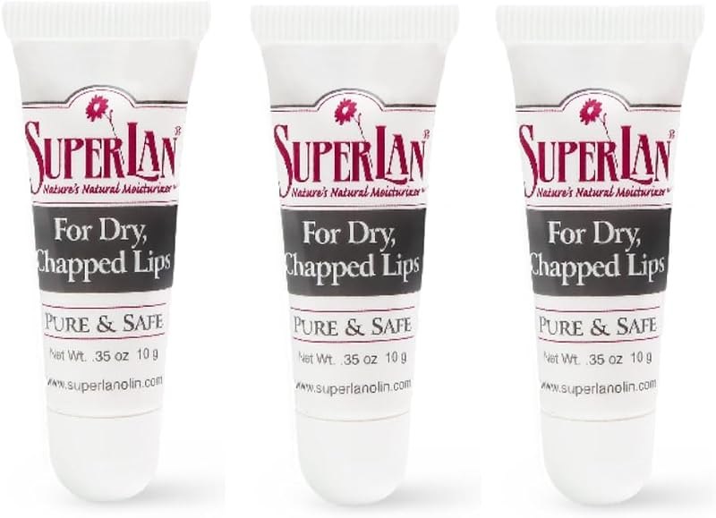 Organic Lanolin Lip Balm 3-Pack & Nipple Cream, Jojoba Oil
