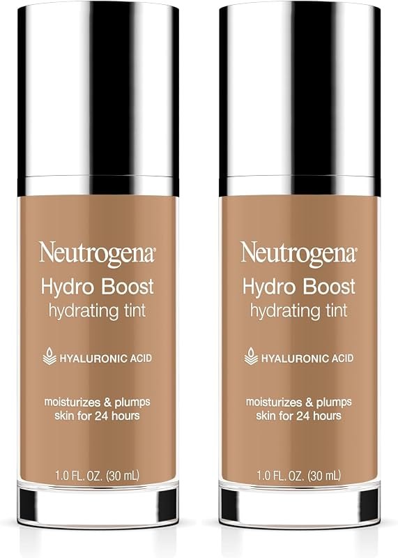 Neutrogena Hydro Boost Hydrating Tint with Hyaluronic Acid, Lightweight Water Gel Formula, Moisturizing, Oil-Free &