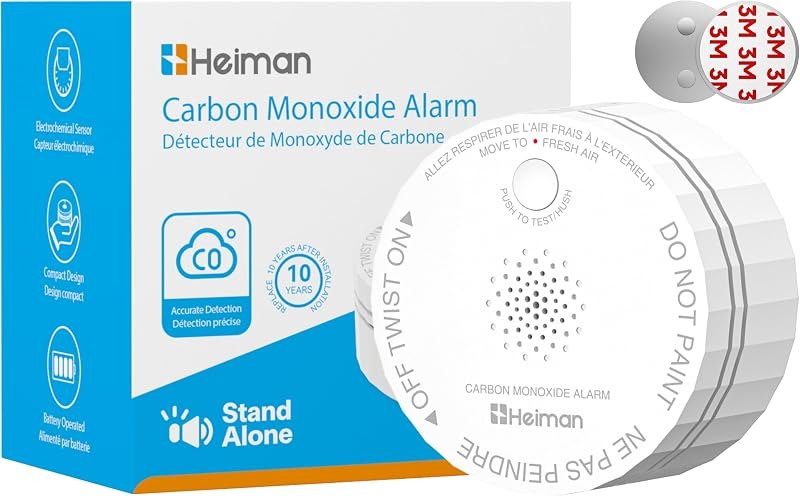 Carbon Monoxide Detectors, 10-Year Product Life CO Detector, C1-S — carbon monoxide detector amazon for carbon